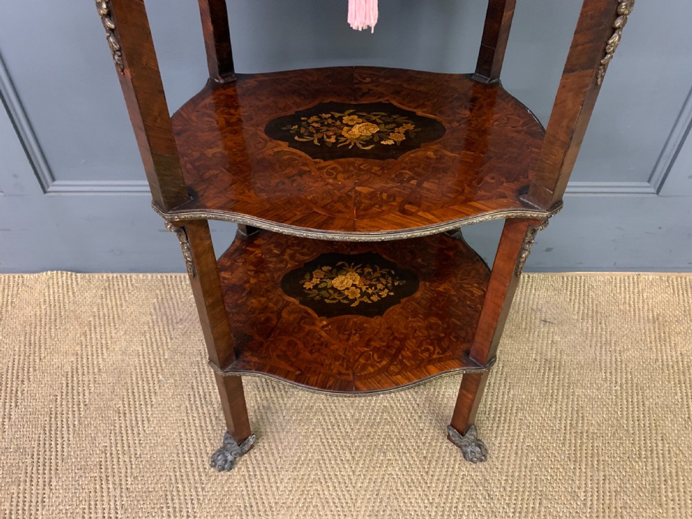 Floral Marquetry Etagere / Work Table View VIII