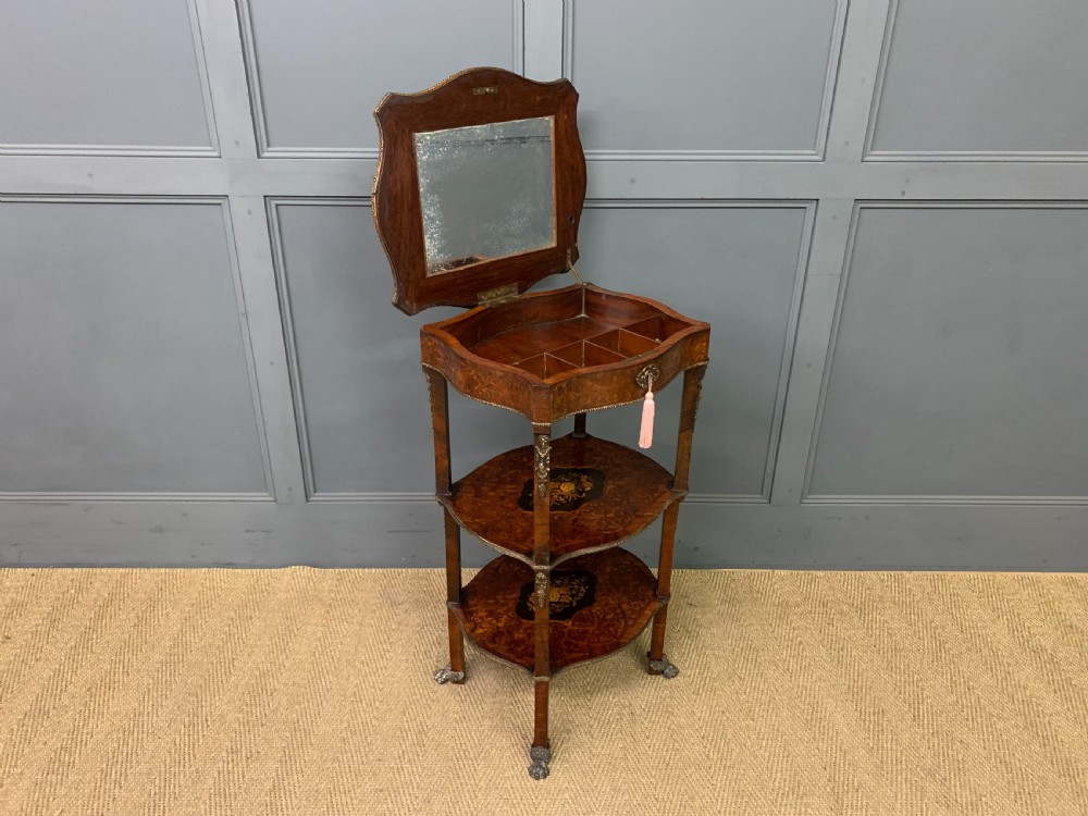 Floral Marquetry Etagere / Work Table View XIII