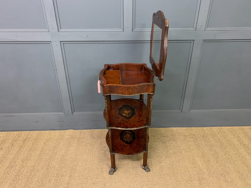 Floral Marquetry Etagere / Work Table View XVII