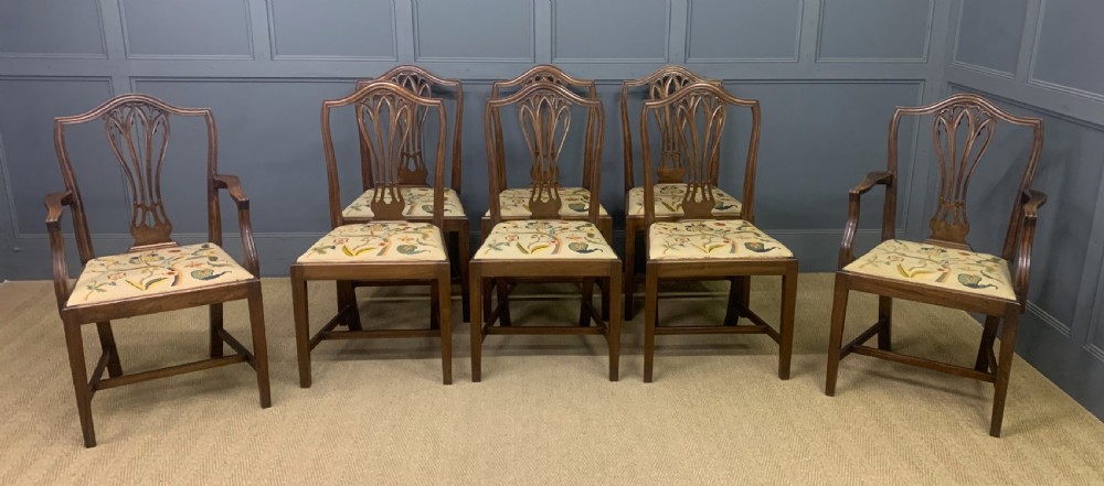 Set of 8 19th Century Mahogany Dining Chairs View II