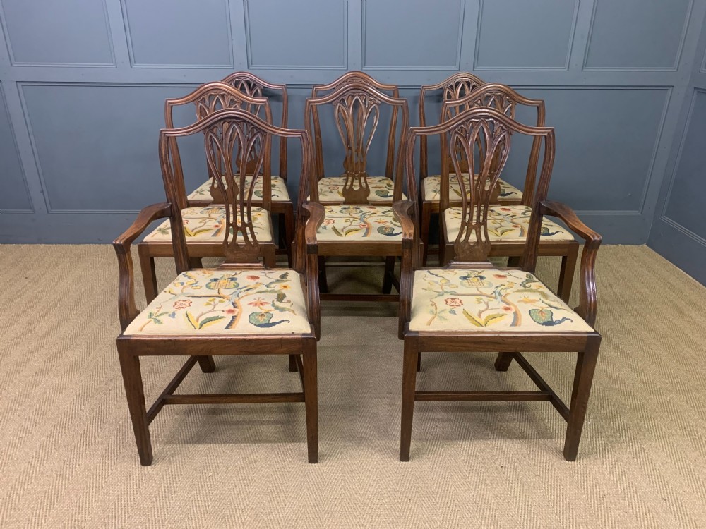 Set of 8 19th Century Mahogany Dining Chairs View III