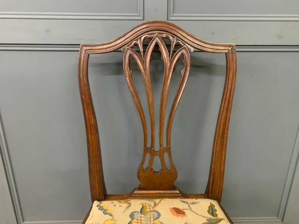 Set of 8 19th Century Mahogany Dining Chairs View VI