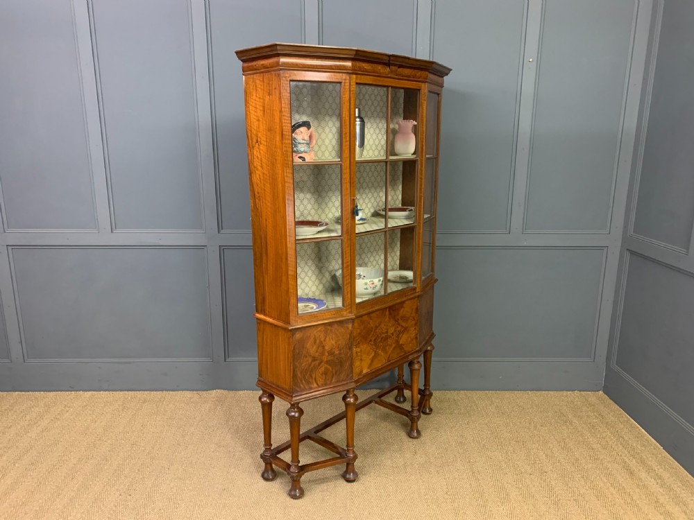 Burr Walnut Display Cabinet View XII