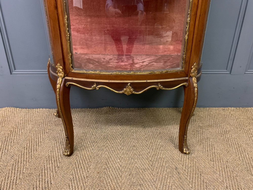 French Mahogany Marble Topped Vitrine View III
