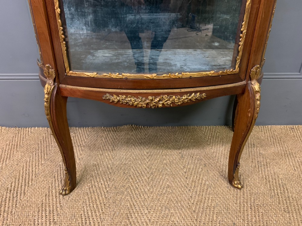 French Mahogany Marble Topped Vitrine View III