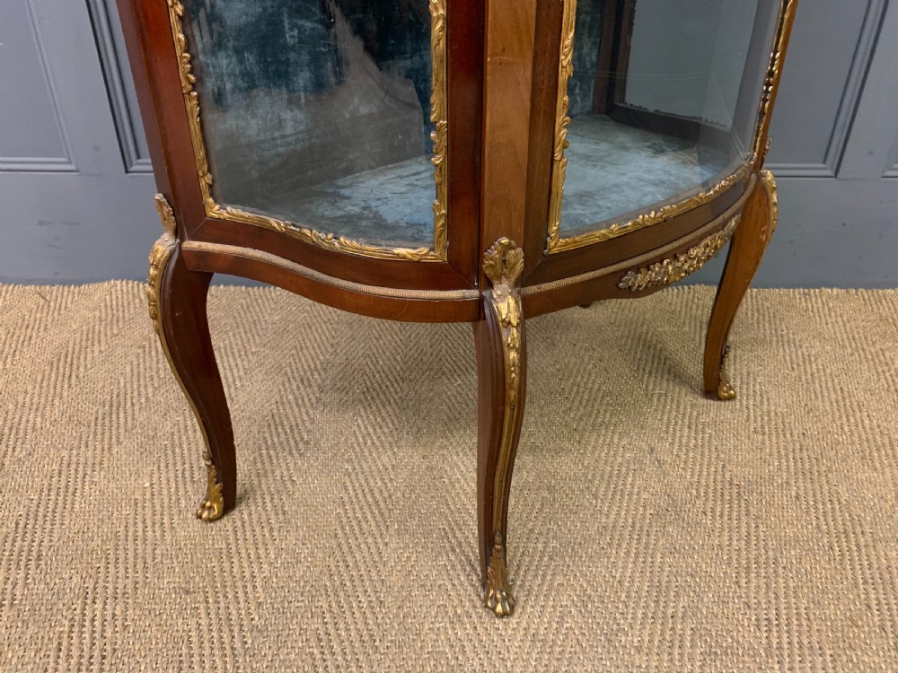 French Mahogany Marble Topped Vitrine View XI