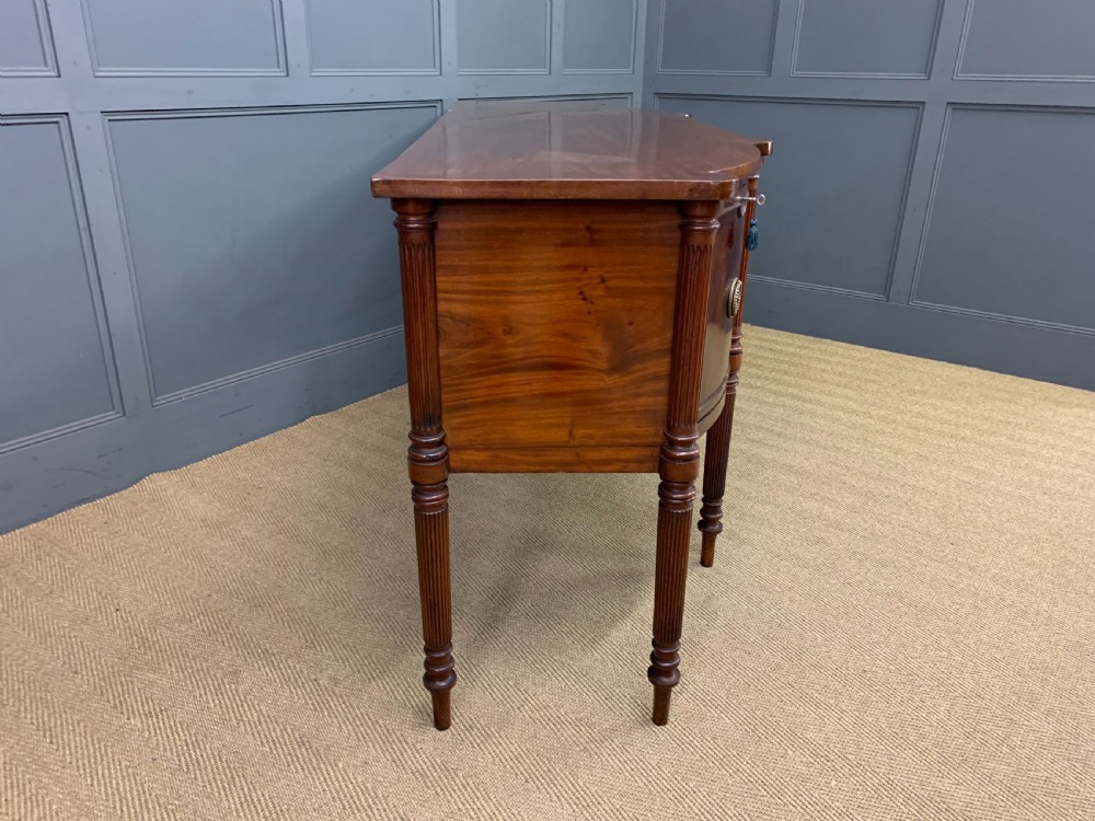 Georgian Mahogany Bow Fronted Sideboard View XI