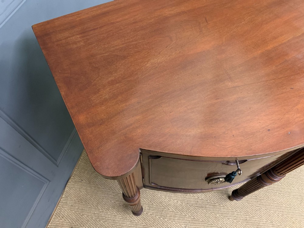 Georgian Mahogany Bow Fronted Sideboard View XV