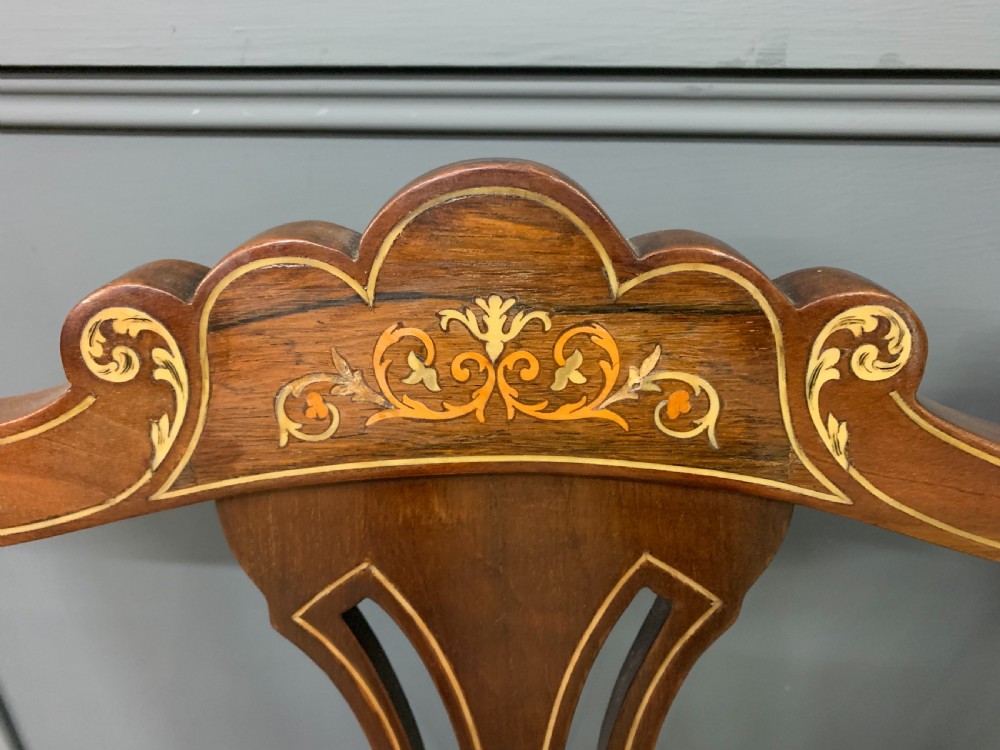 Inlaid Mahogany Settee View IV