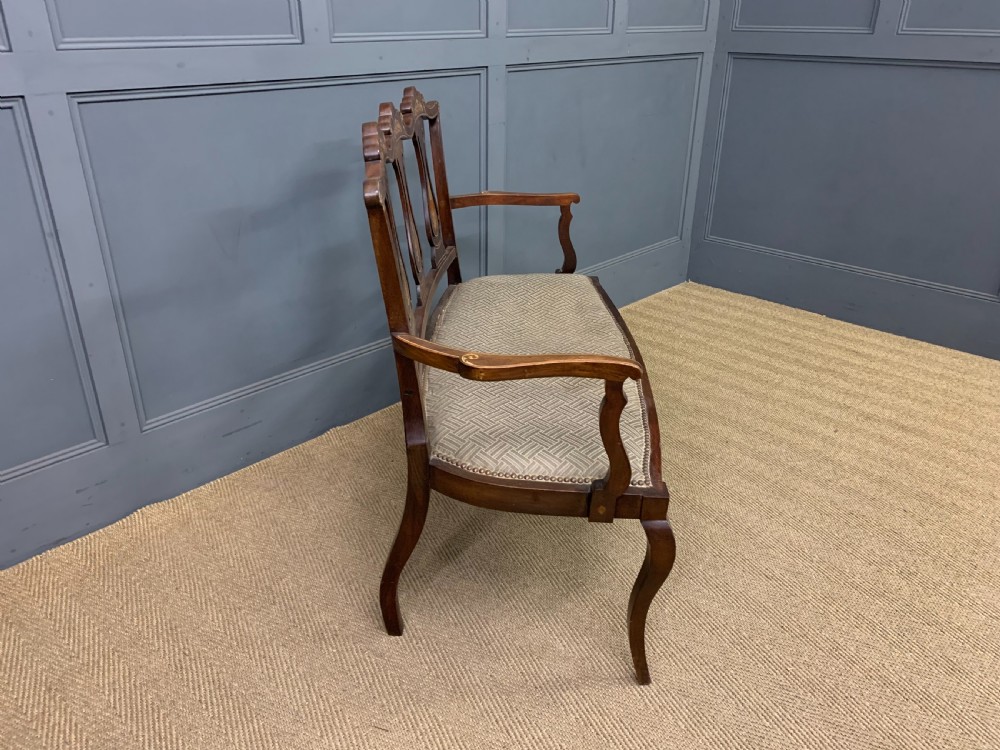 Inlaid Mahogany Settee View VIII