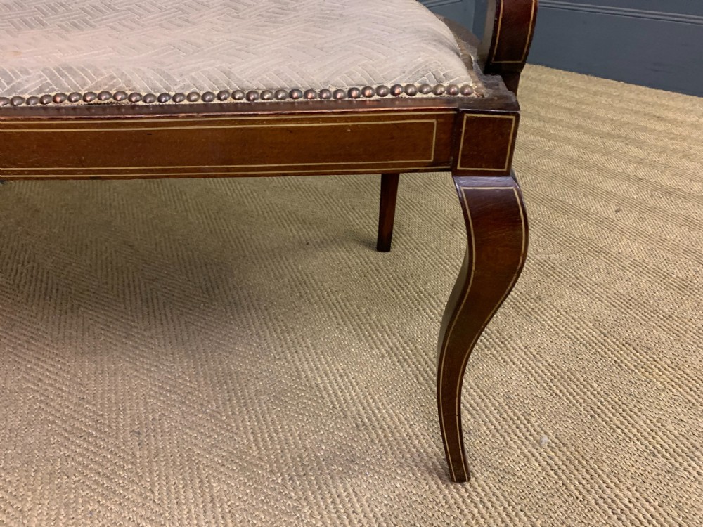 Inlaid Mahogany Settee View XI