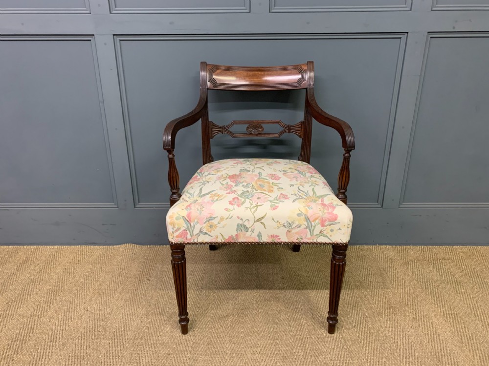 Georgian Mahogany Desk Armchair