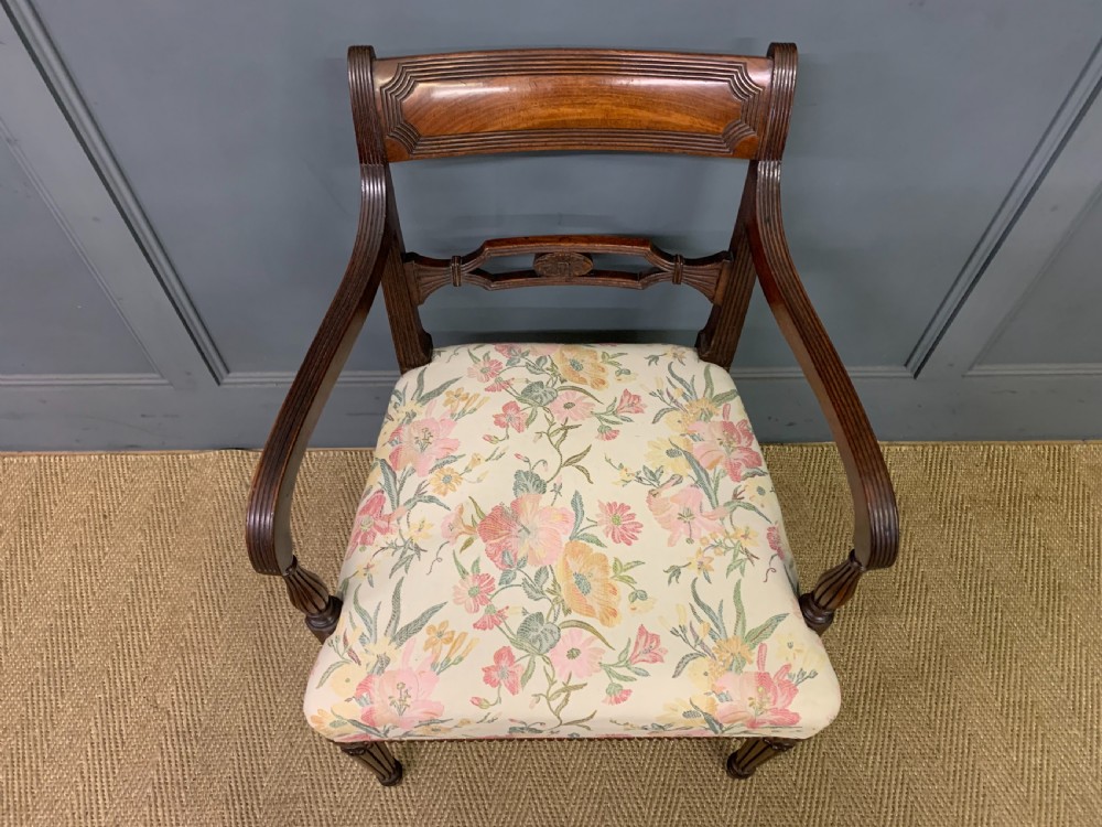Georgian Mahogany Desk Armchair View III