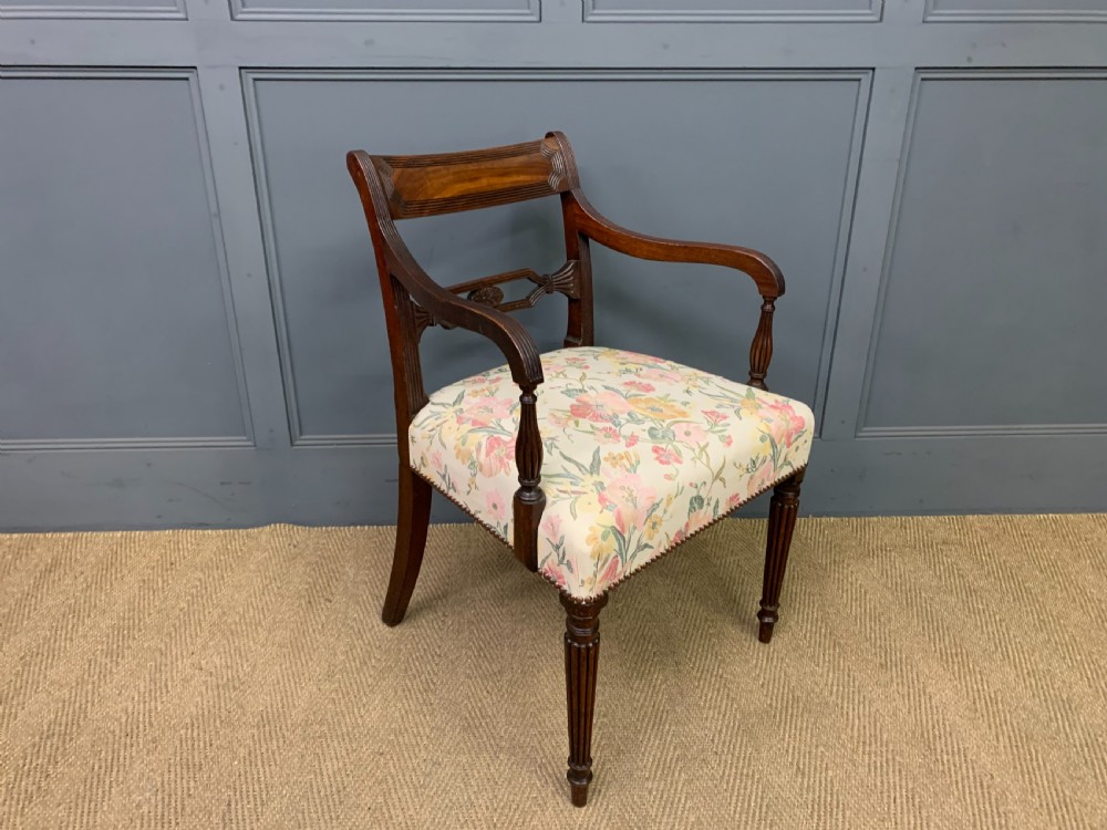 Georgian Mahogany Desk Armchair View V