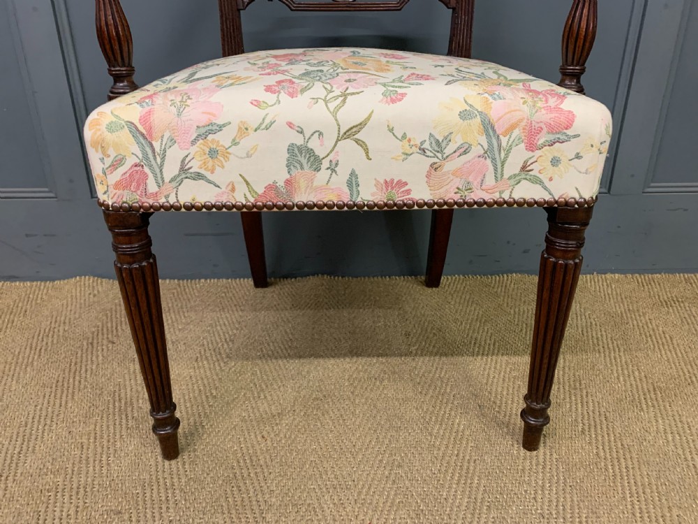 Georgian Mahogany Desk Armchair View VI