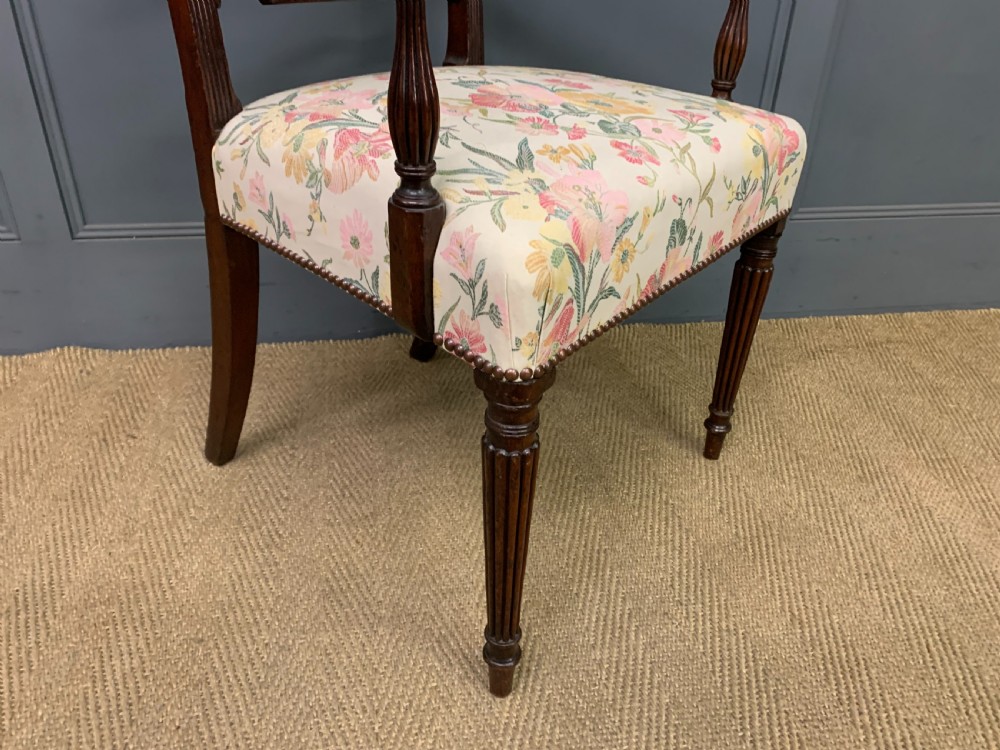 Georgian Mahogany Desk Armchair View VII