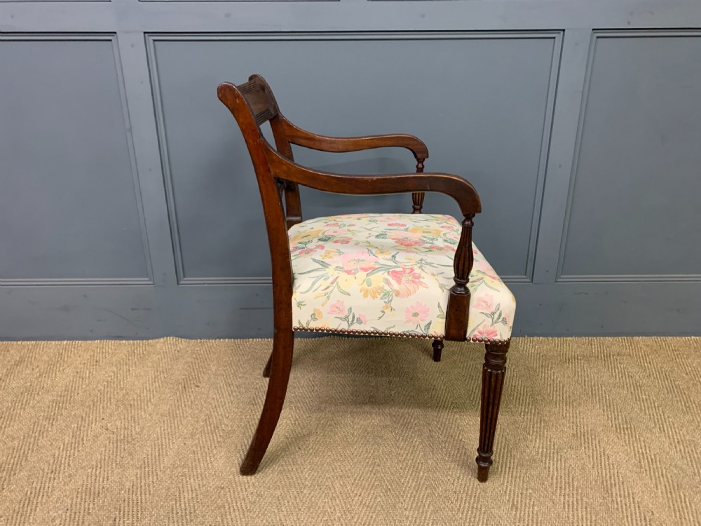Georgian Mahogany Desk Armchair View VIII