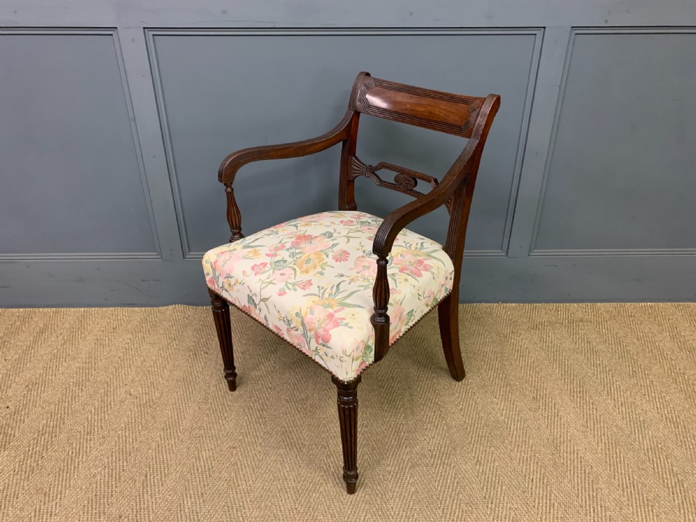 Georgian Mahogany Desk Armchair View X