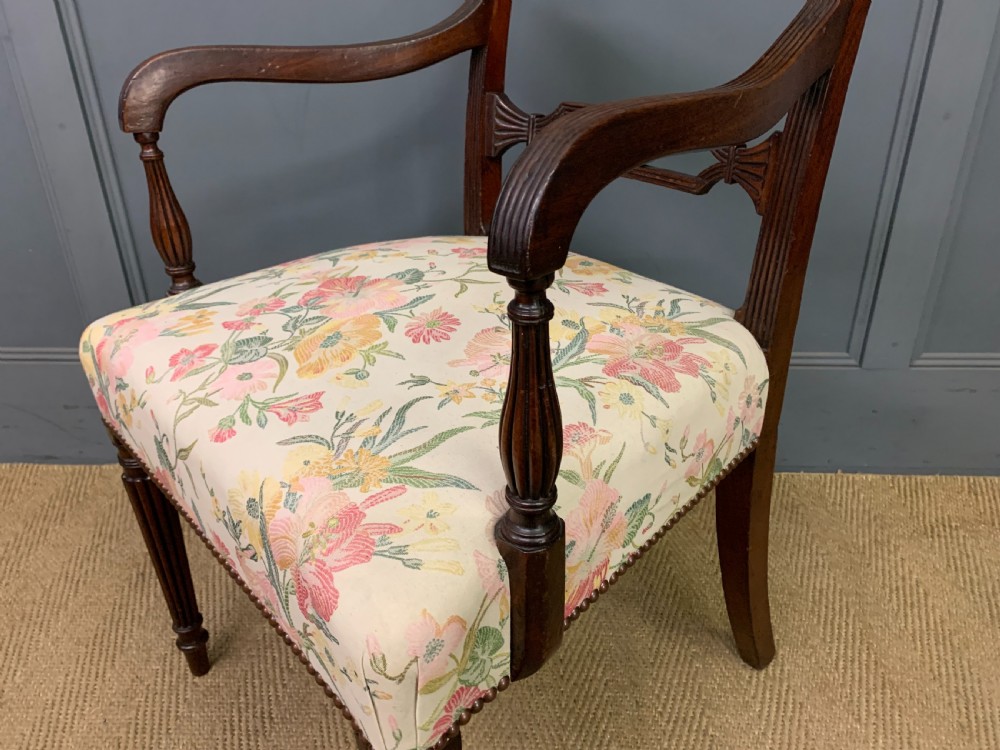Georgian Mahogany Desk Armchair View XI