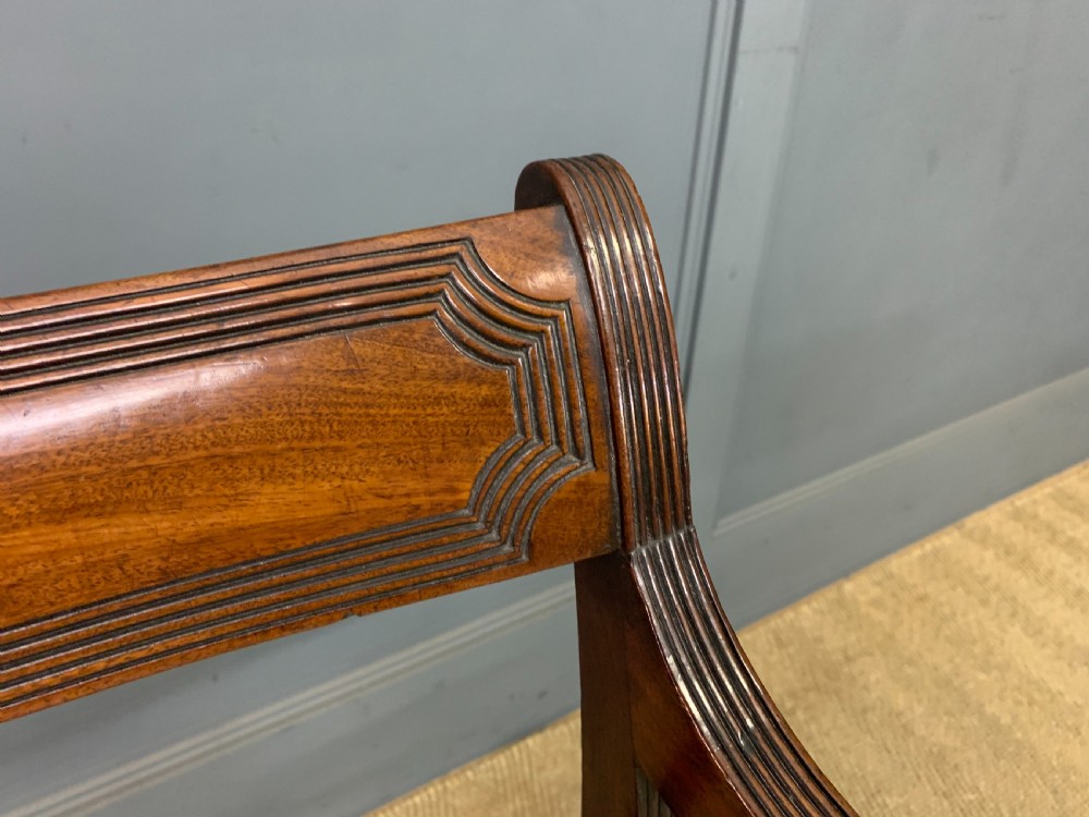 Georgian Mahogany Desk Armchair View XII
