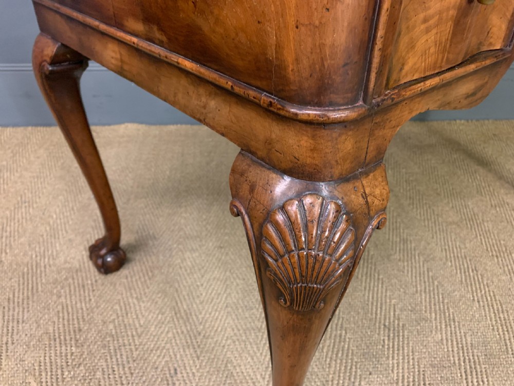 Queen Anne Style Burr Walnut Writing Desk View XI