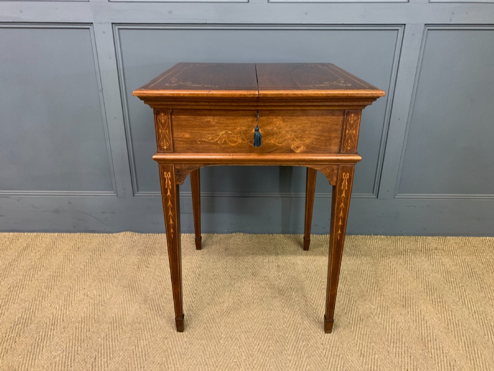 Inlaid Rosewood Metamorphic Writing Desk View III
