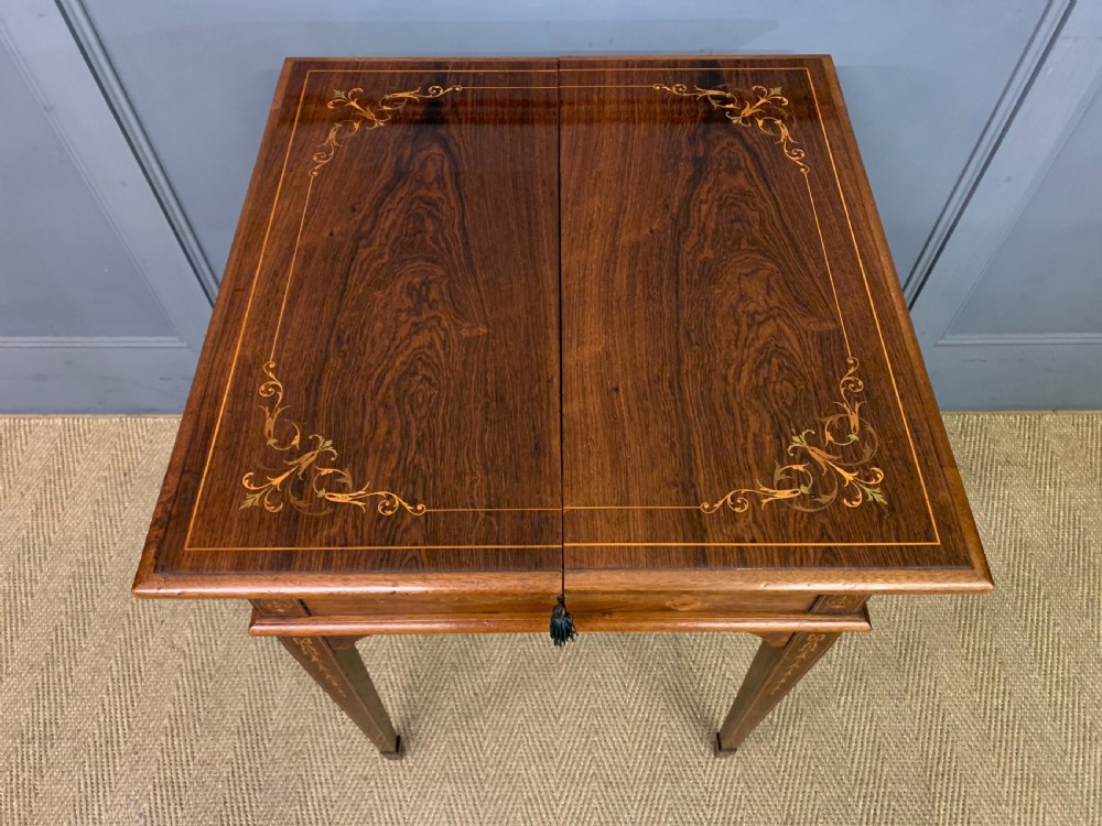 Inlaid Rosewood Metamorphic Writing Desk View IV