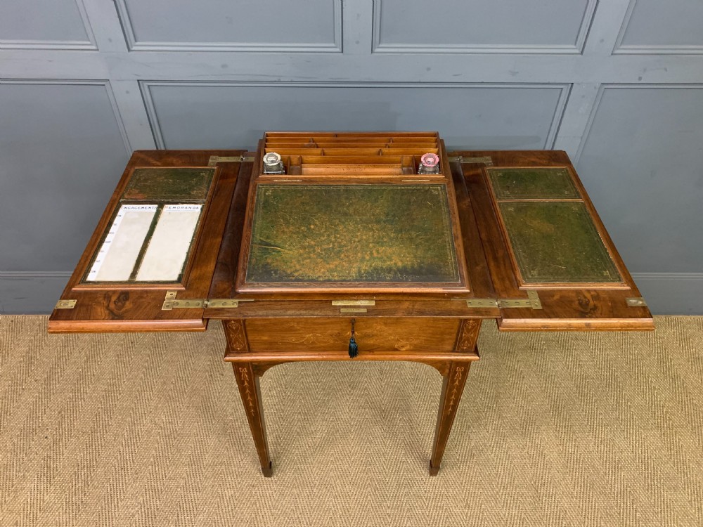 Inlaid Rosewood Metamorphic Writing Desk View VII