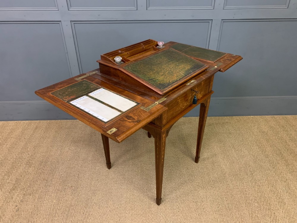 Inlaid Rosewood Metamorphic Writing Desk View XIII