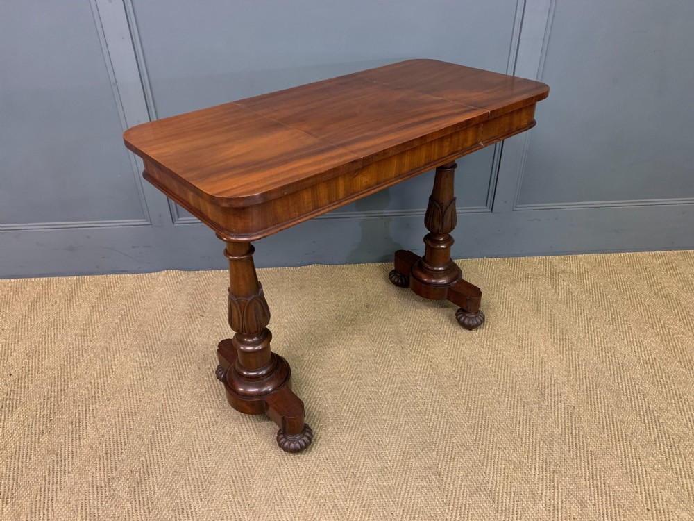 Early Victorian Mahogany Games Table View V