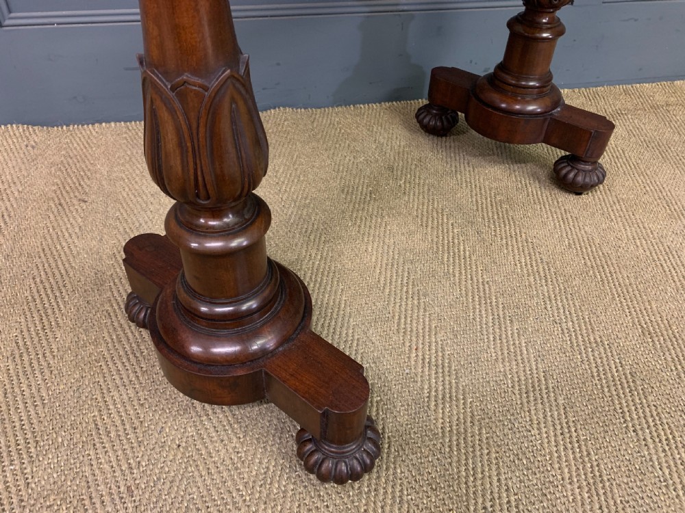 Early Victorian Mahogany Games Table View IX
