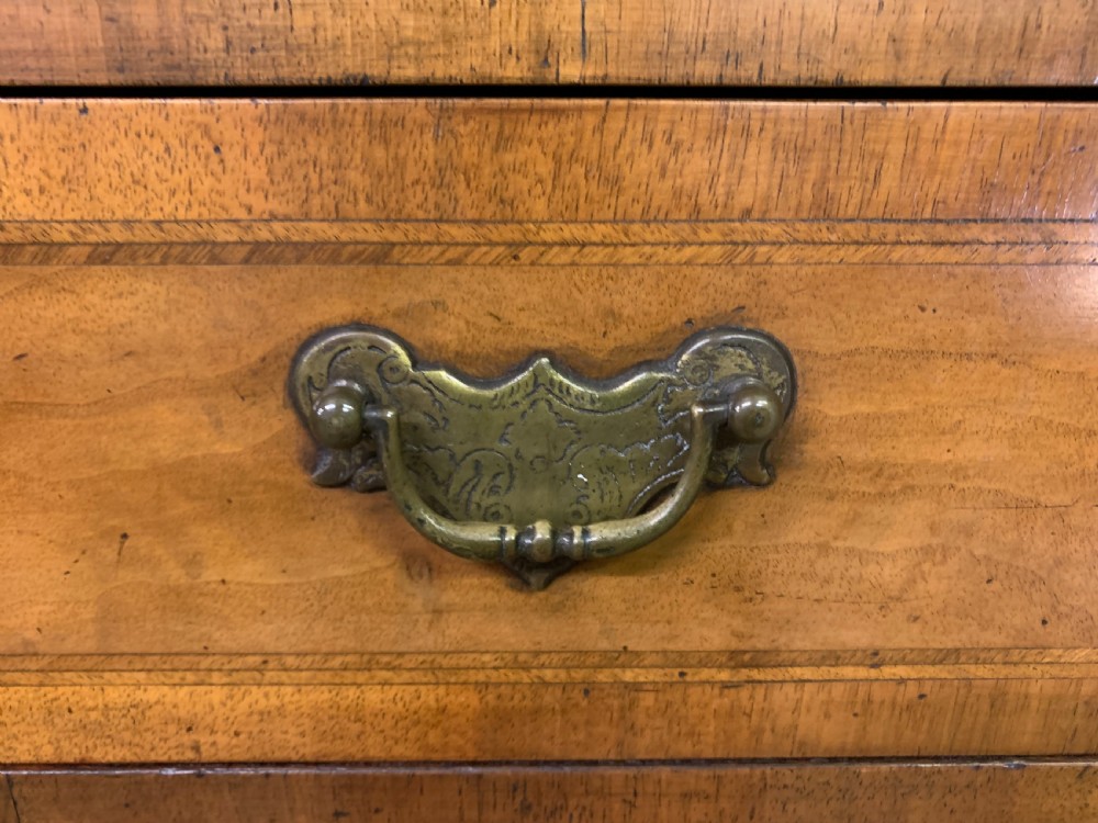 Burr Walnut Chest on Stand or Tallboy View IV