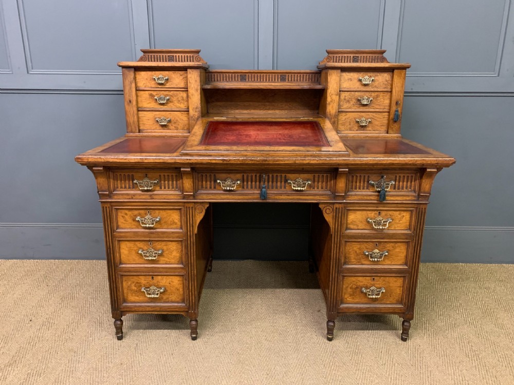 Victorian Dickens Desk by Maple & Co. View II