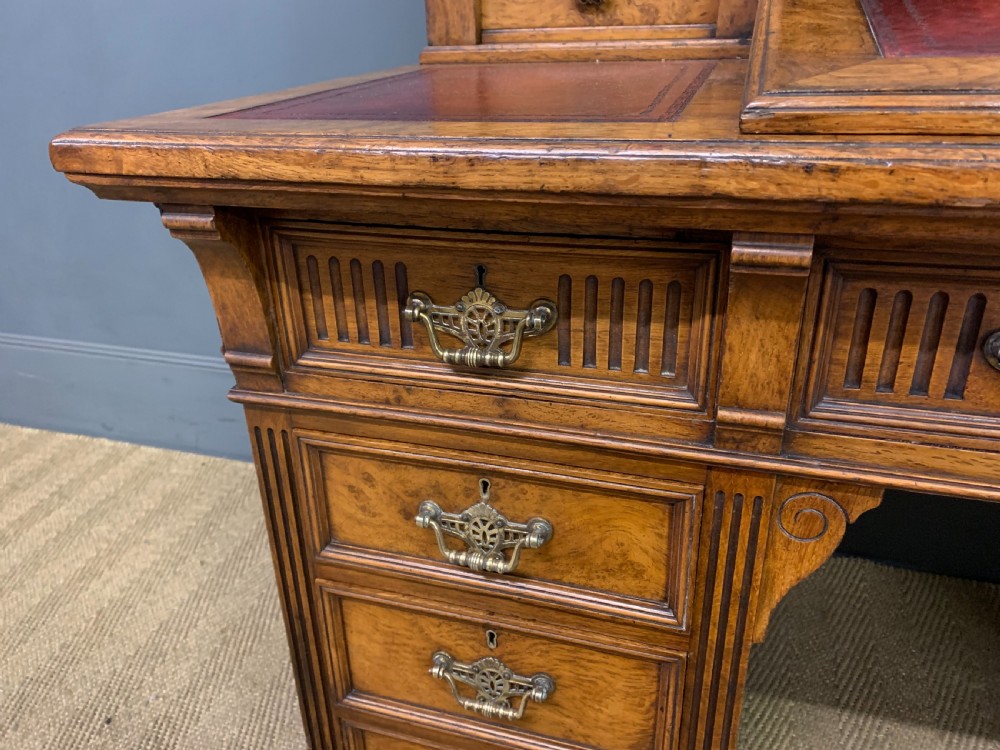 Victorian Dickens Desk by Maple & Co. View XI