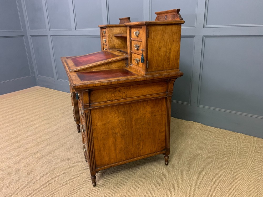 Victorian Dickens Desk by Maple & Co. View XX