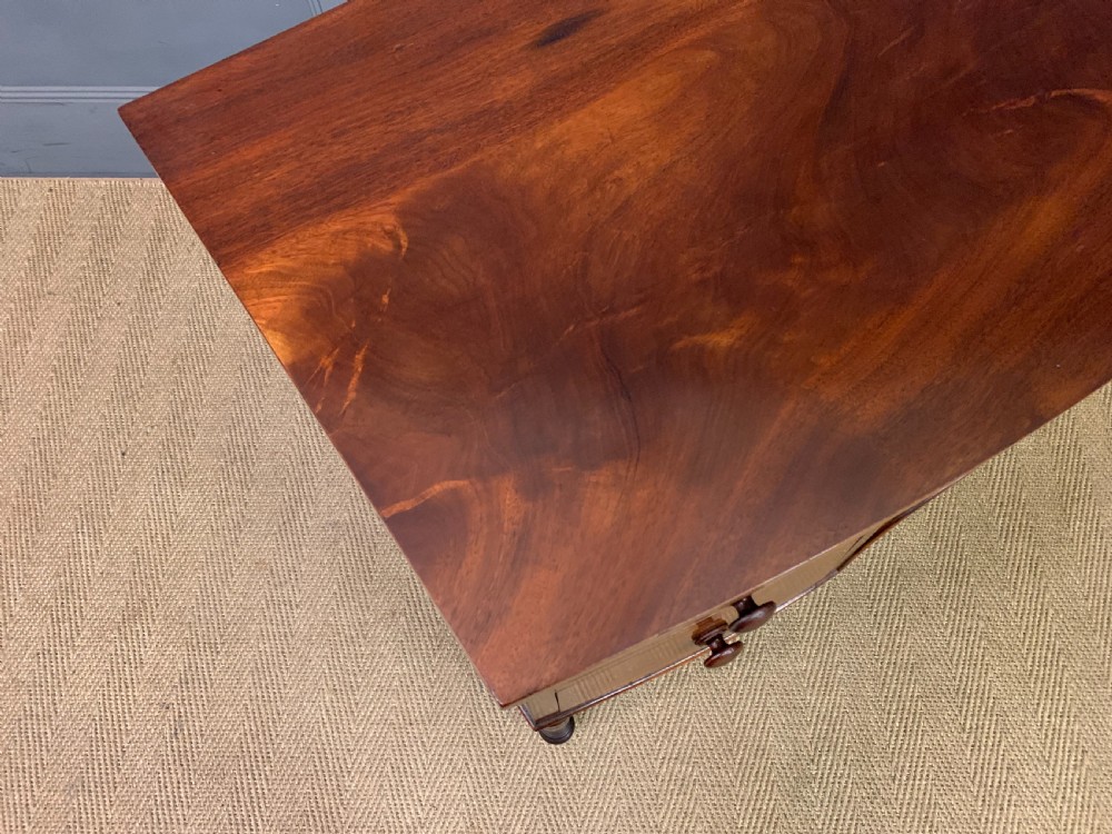 Georgian Mahogany Bow Fronted Side Table View IX