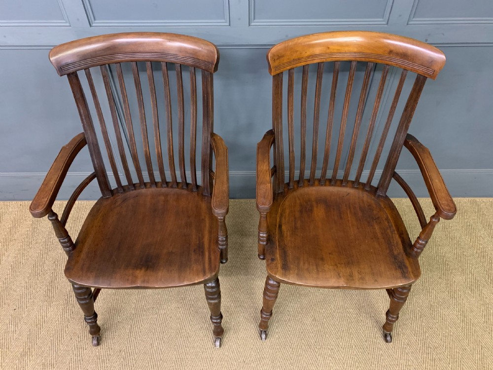 Pair of Arts and Crafts Period Mahogany Armchairs View IV