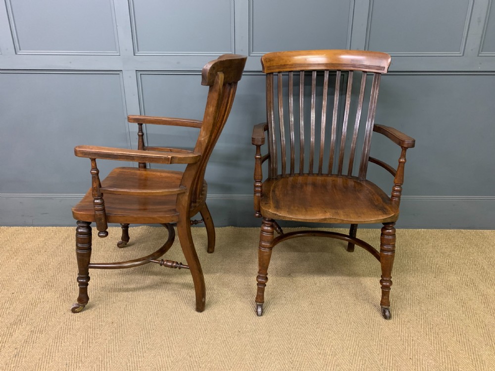 Pair of Arts and Crafts Period Mahogany Armchairs View V