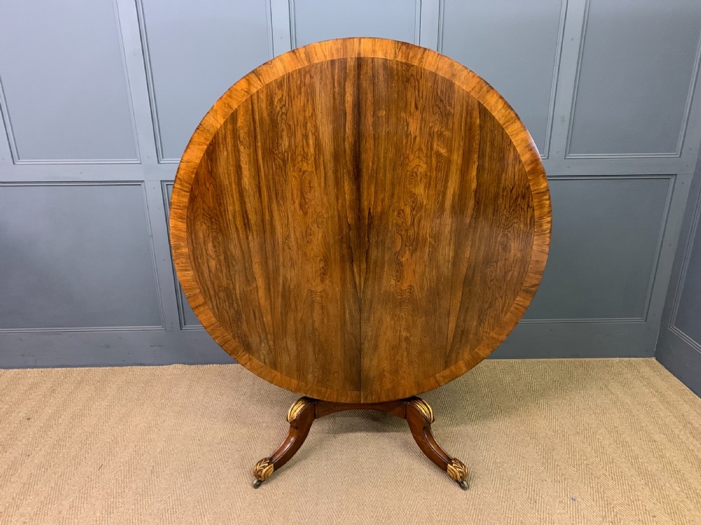 Regency Rosewood Loo Table View XI