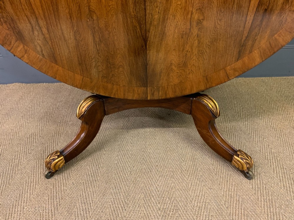 Regency Rosewood Loo Table View XII