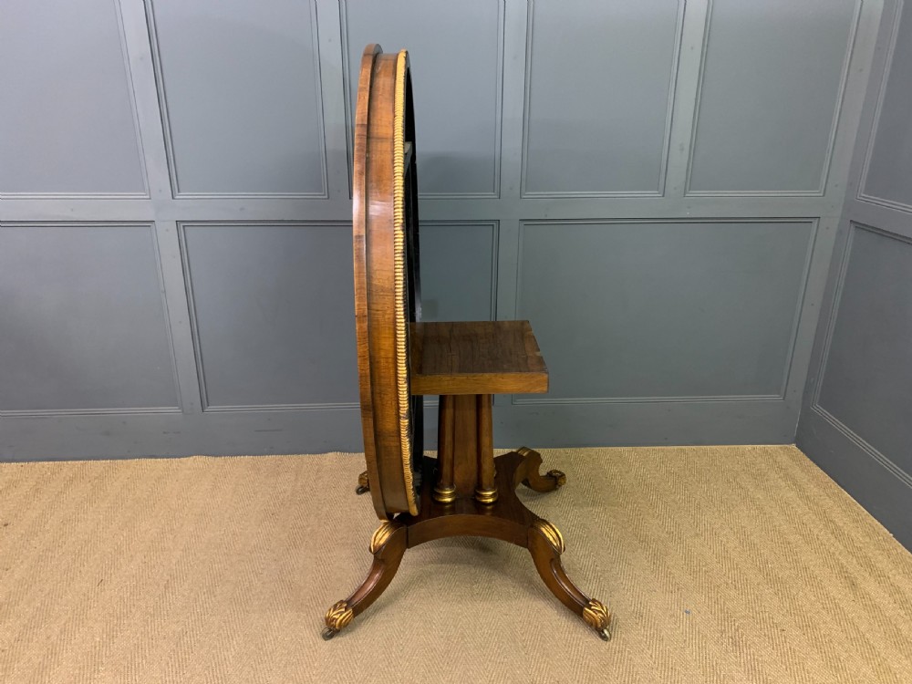 Regency Rosewood Loo Table View XIV