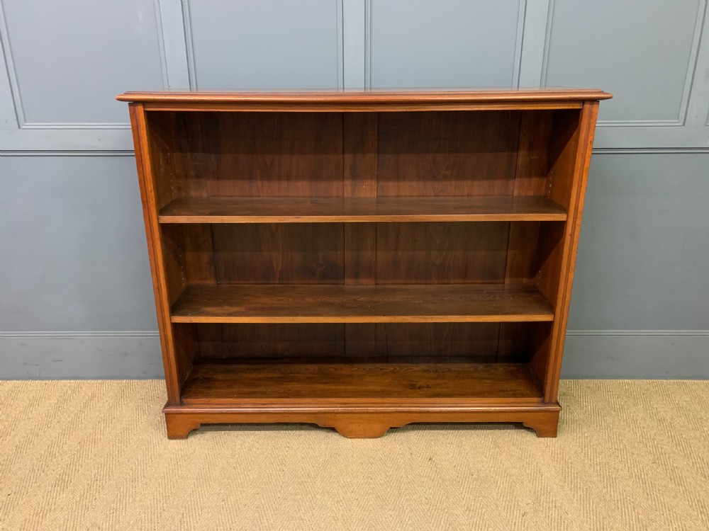 Edwardian Walnut Open Bookcase View III