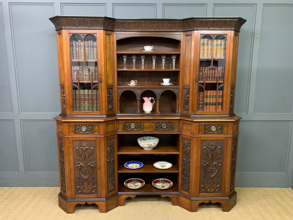 Arts and Crafts Period Walnut Sideboard View II