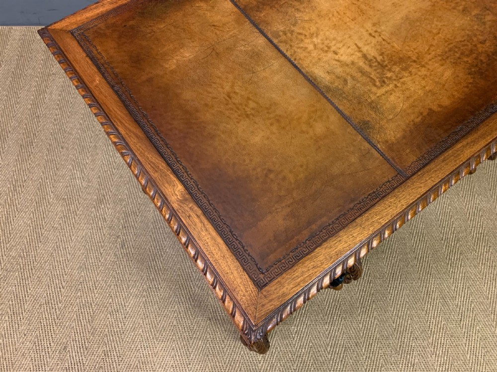 Burr Walnut Queen Anne Style Writing Desk View XII