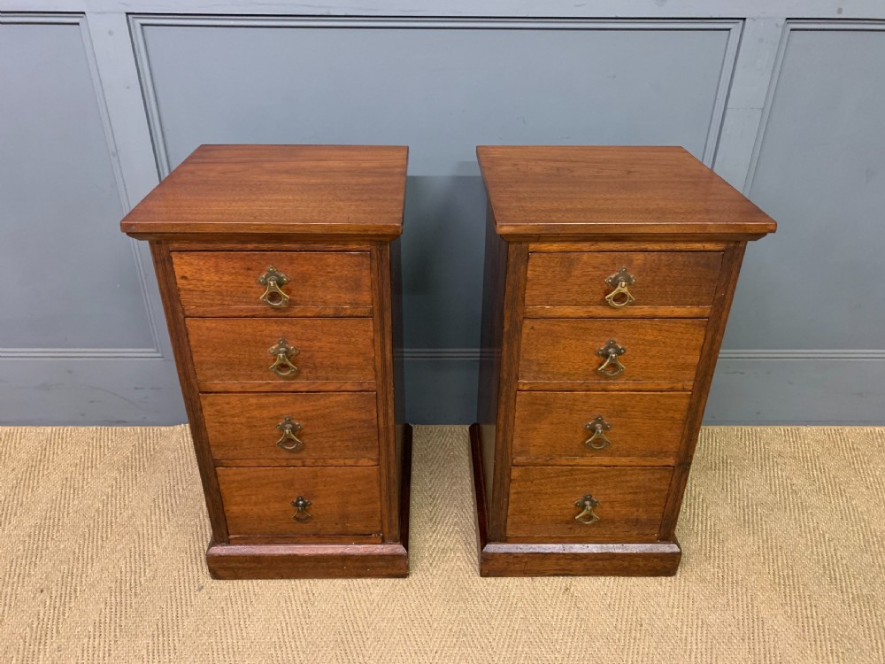 Pair of Victorian Bedside Chests View II