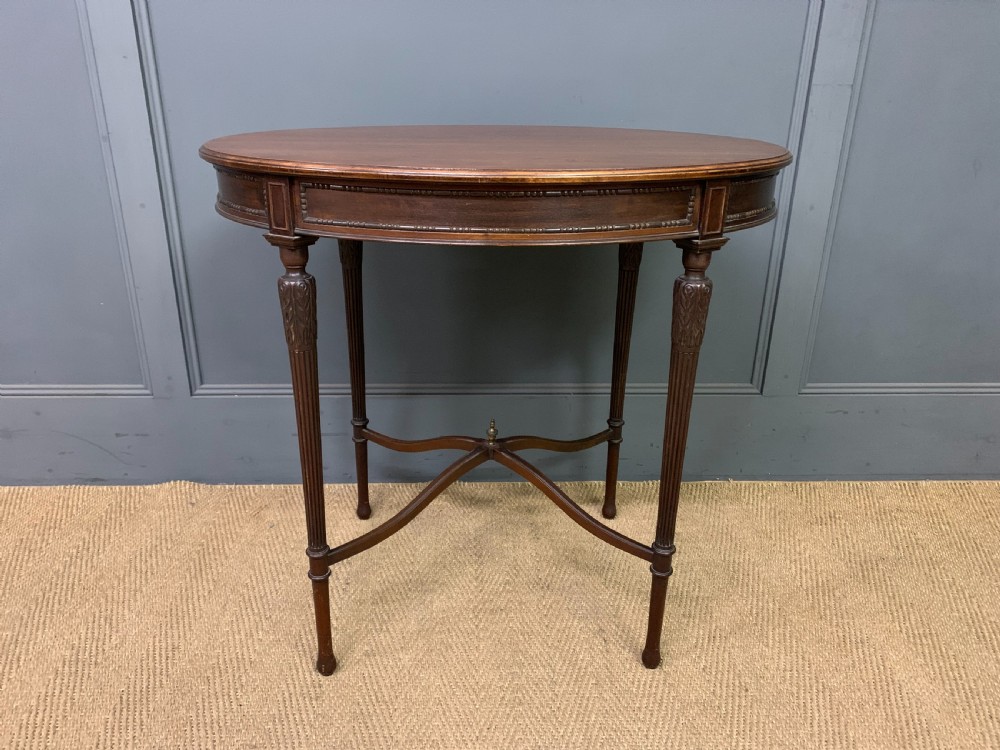 Oval Mahogany Occasional Table View II