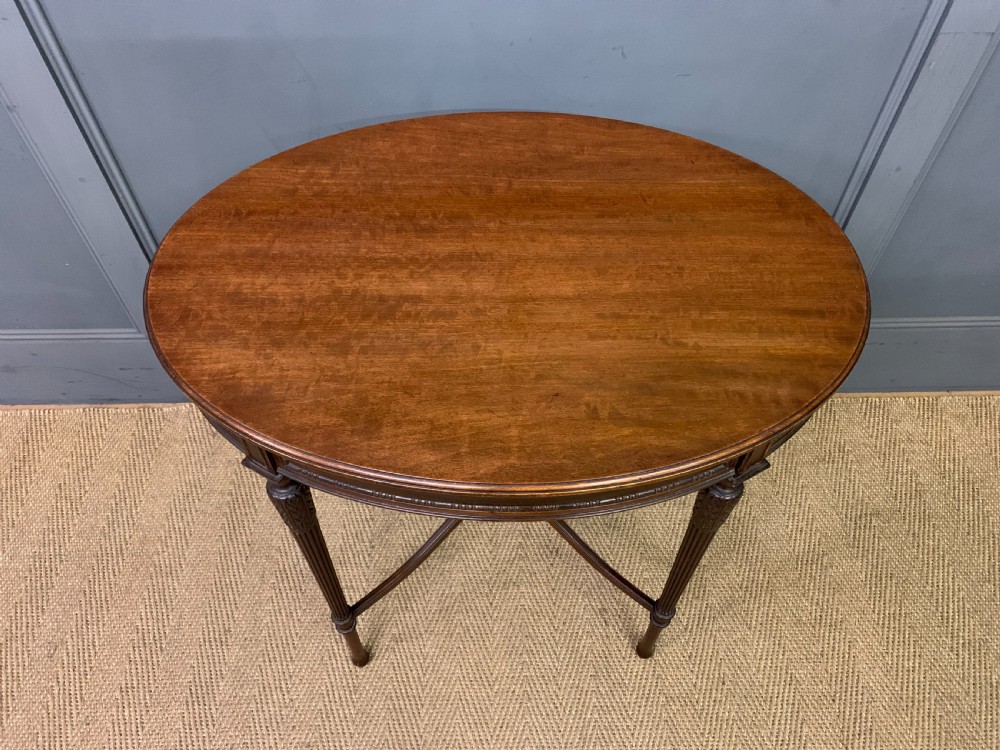 Oval Mahogany Occasional Table View III