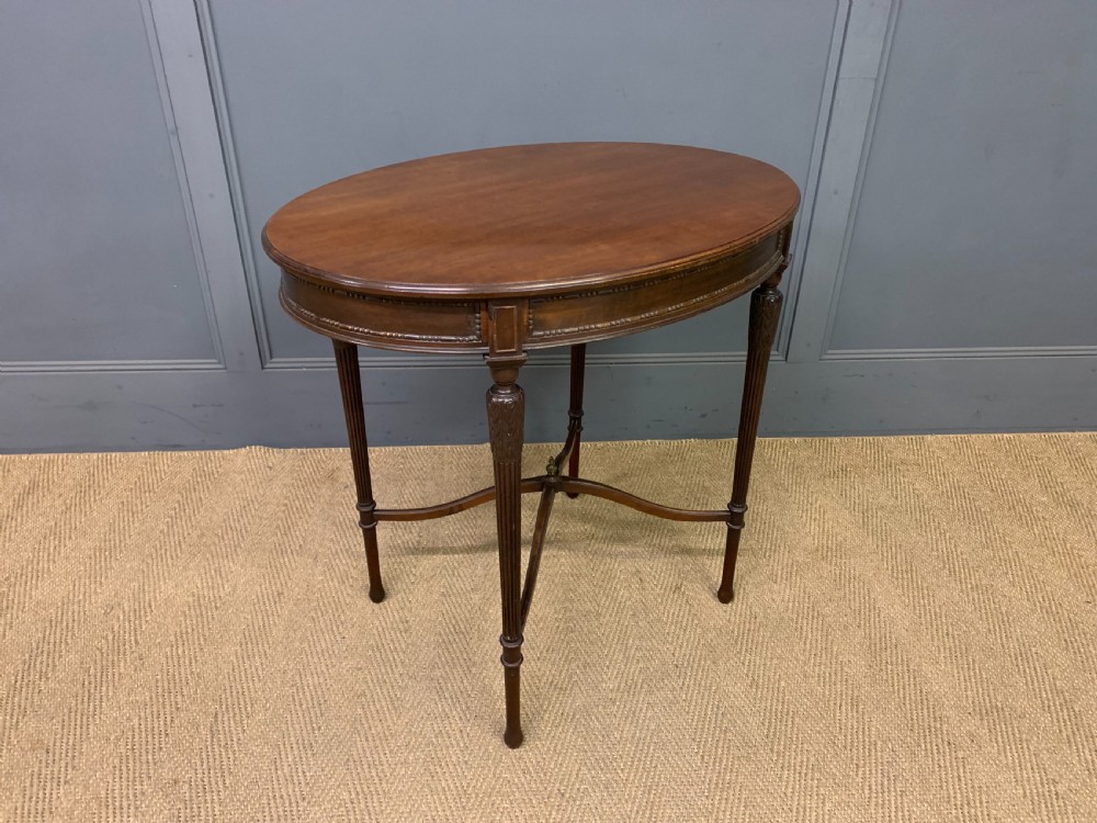 Oval Mahogany Occasional Table View VII