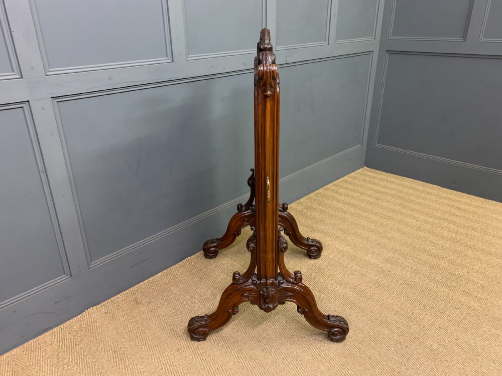 Fine Victorian Mahogany Firescreen View VII