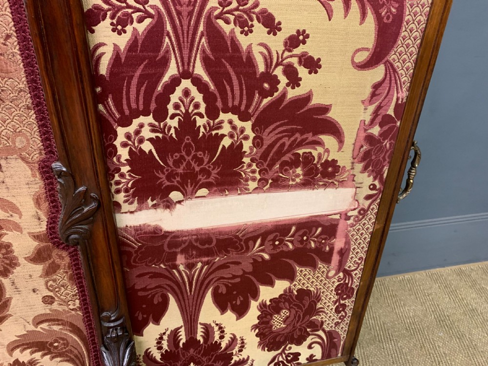 Fine Victorian Mahogany Firescreen View XIV